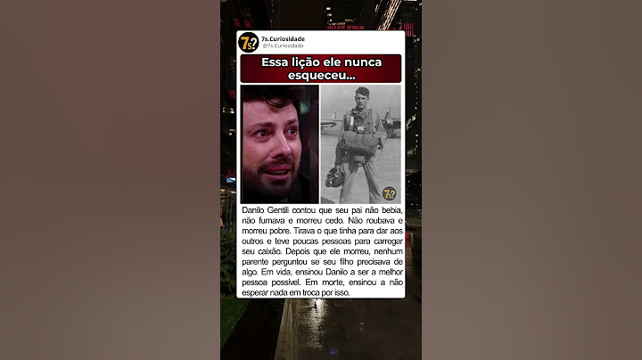 A lição que Danilo Gentili carrega até hoje