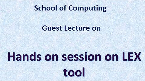 Hands on Session on LEX Compiler