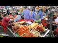 Cambodian Street Food at Russian Market | Walking in PHNOM PENH fresh food market  2022