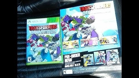 Transformers Devastation XBOX 360 review launch day unboxing initial impressions The 80s lives