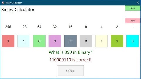 Creating a Binary Calculator game using WPF and C#
