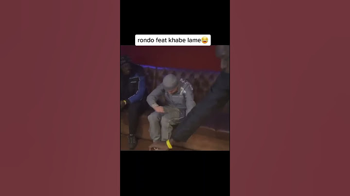 KHABY LAME BALLA IN STUDIO CON RONDO