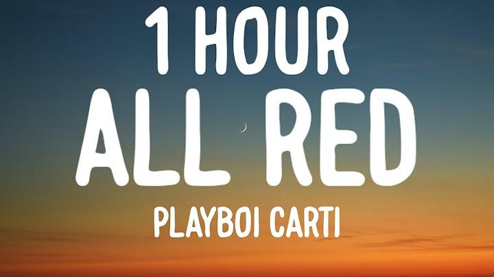 Playboi Carti - ALL RED (1 HOUR/Lyrics)