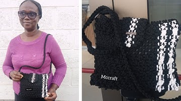 Macrame bag // New design 2023 // with beautiful strip ❤ #magnificalcorecraft