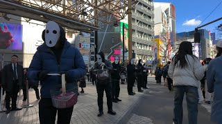 三連休ラストの人ごみに包まれた渋谷を歩く【4K HDR】