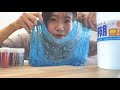 きらきらプニプニのスライムをつくって遊びたくなった。( Slime ASMR )