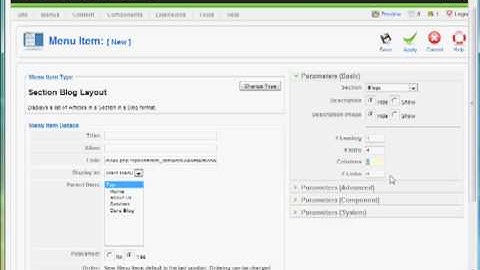 12 Creating Menu Links in Joomla -part 1