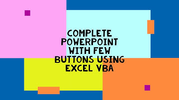 A Complete Power Point Presentation From Excel using VBA