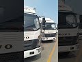 A batch of brand new customized refrigerated trucks are waiting for delivery. #refrigeratedtruck