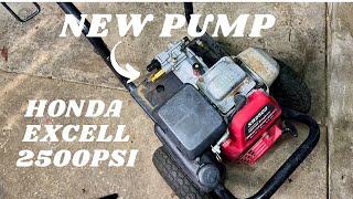 Honda EXCELL 2500 Pressure Washer/New Pump and Carb Cleaning