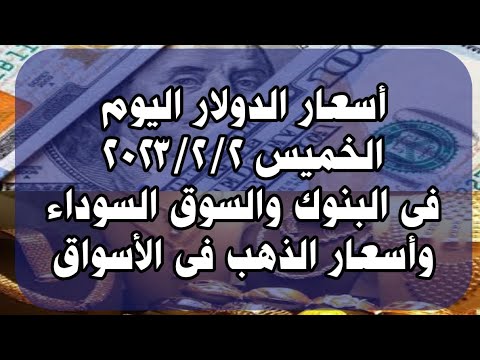 سعر الدولار اليوم الخميس ٢ فبراير ٢٠٢٣ فى البنوك والسوق السوداء وأسعار الذهب فى الأسواق