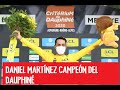 URGENTE: Daniel Martínez escribió otra página de oro del ciclismo colombiano en el Dauphiné.