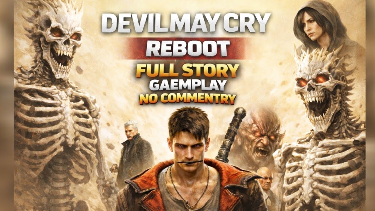 Devil May Cry Reboot Full Story – Dante vs Hell | No Commentary Gameplay 