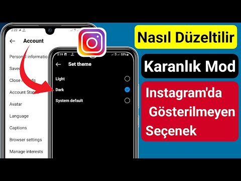 (2023)'de Instagram Karanlık Mod Seçeneğini Göstermeme Sorunu Nasıl Onarılır || Instagram Koyu Tema