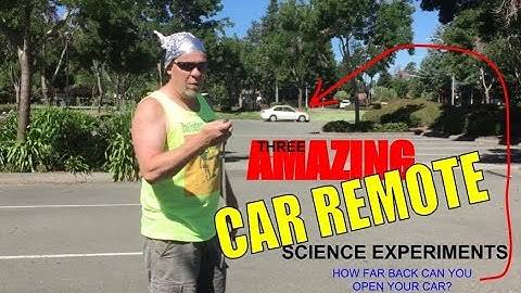 Car Keyless Remote Science Experiment! (Use your chin to extend range)