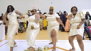 What a show! The Bridesmaids didn’t come to play! l 🇬🇭 Ghanaian Wedding between Emmanuel &amp; Rubie