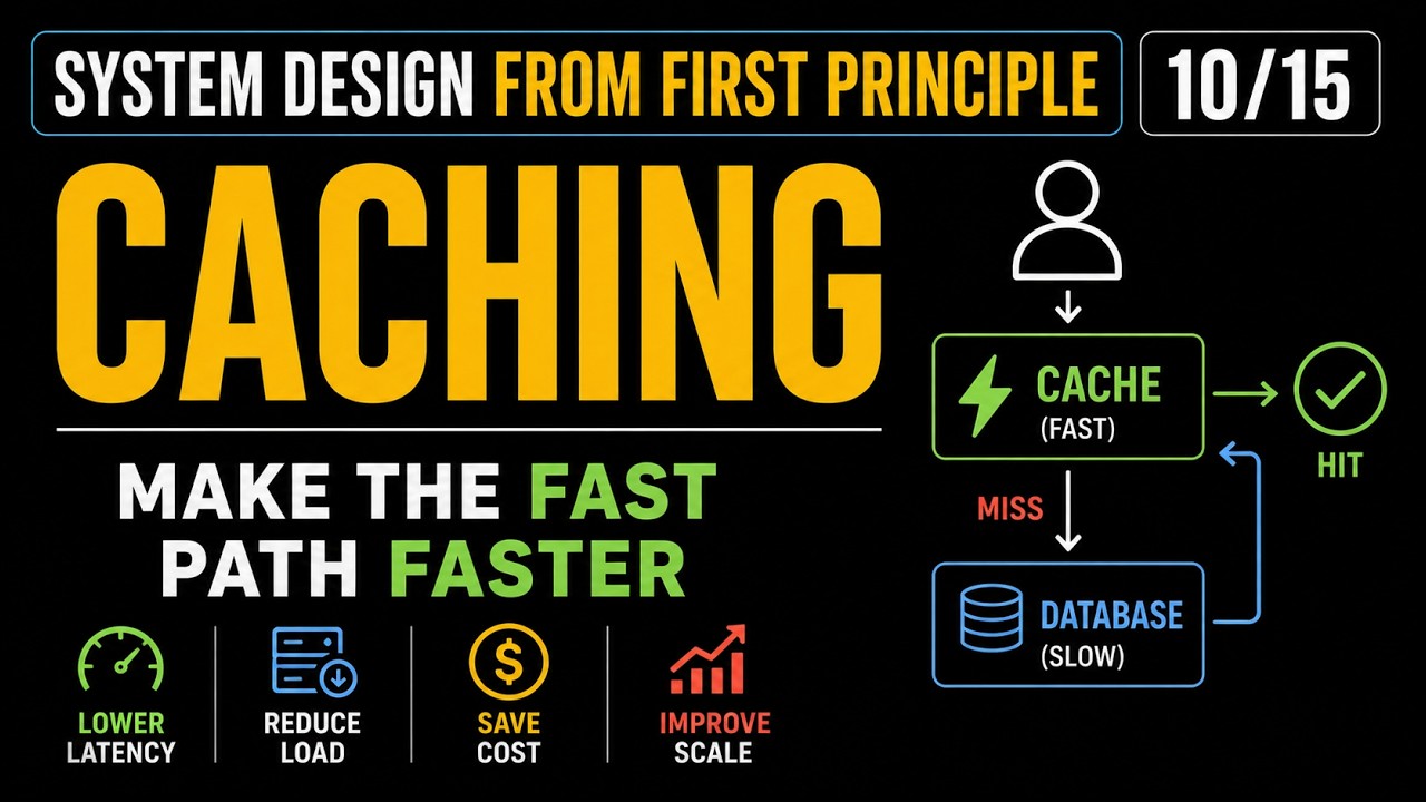 System design from First Principle[10/15] - Caching