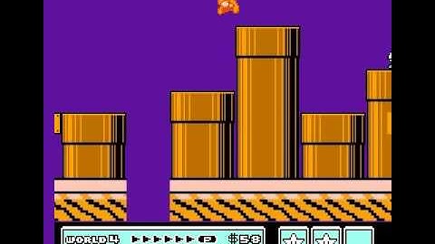 SMB:CC, World 4-4 (Navigating the Nipper Plants)