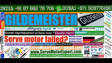 GILDEMEISTER CNC Repair Heidenhain motor encoder Adjustment,Servo Motor drive fault codes Parameter