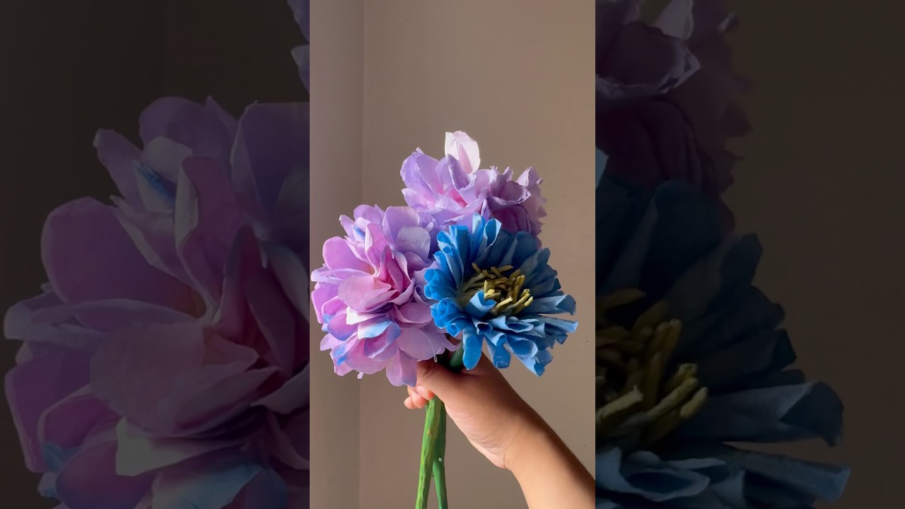 DIY peonies | How to make a peony Flower from paper Towels 🧻 #shortsviral #diy #paperflowers