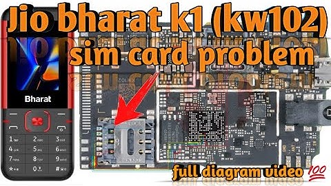 Jio bharat k1(kw102)& k2 (kw103)Sim card problem || no service problem || full diagram video