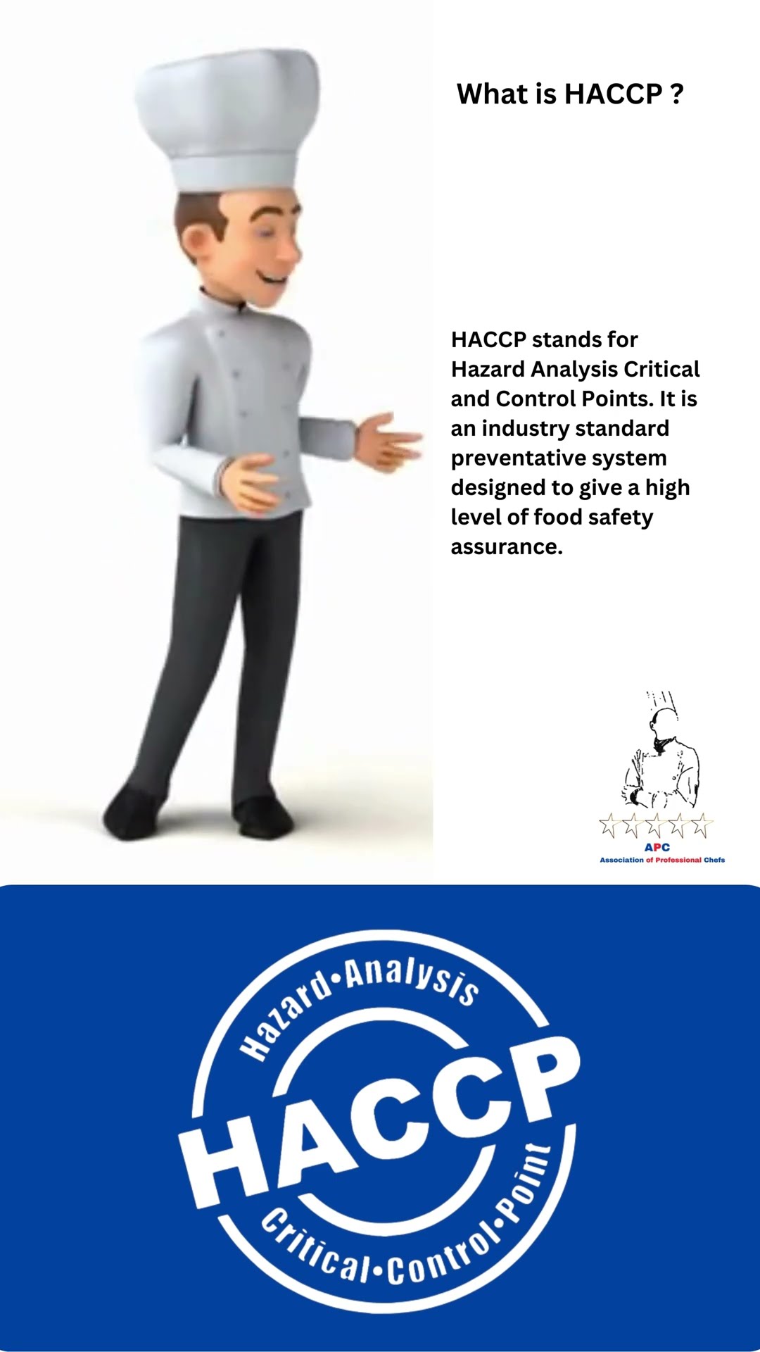 H A C C P Stands For Hazard Analysis Critical And Control Points H A C C P Stands For Hazard Analysis Critical And Control Points