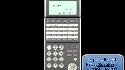 NEC SV8100 : How to use the Caller ID List