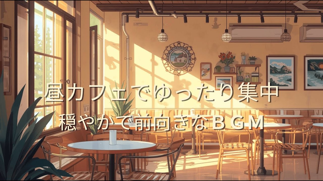 昼カフェでゆったり集中｜穏やかで前向きなBGM 【Relax & Focus at a Daytime Cafe｜Calm and Positive Background Music】