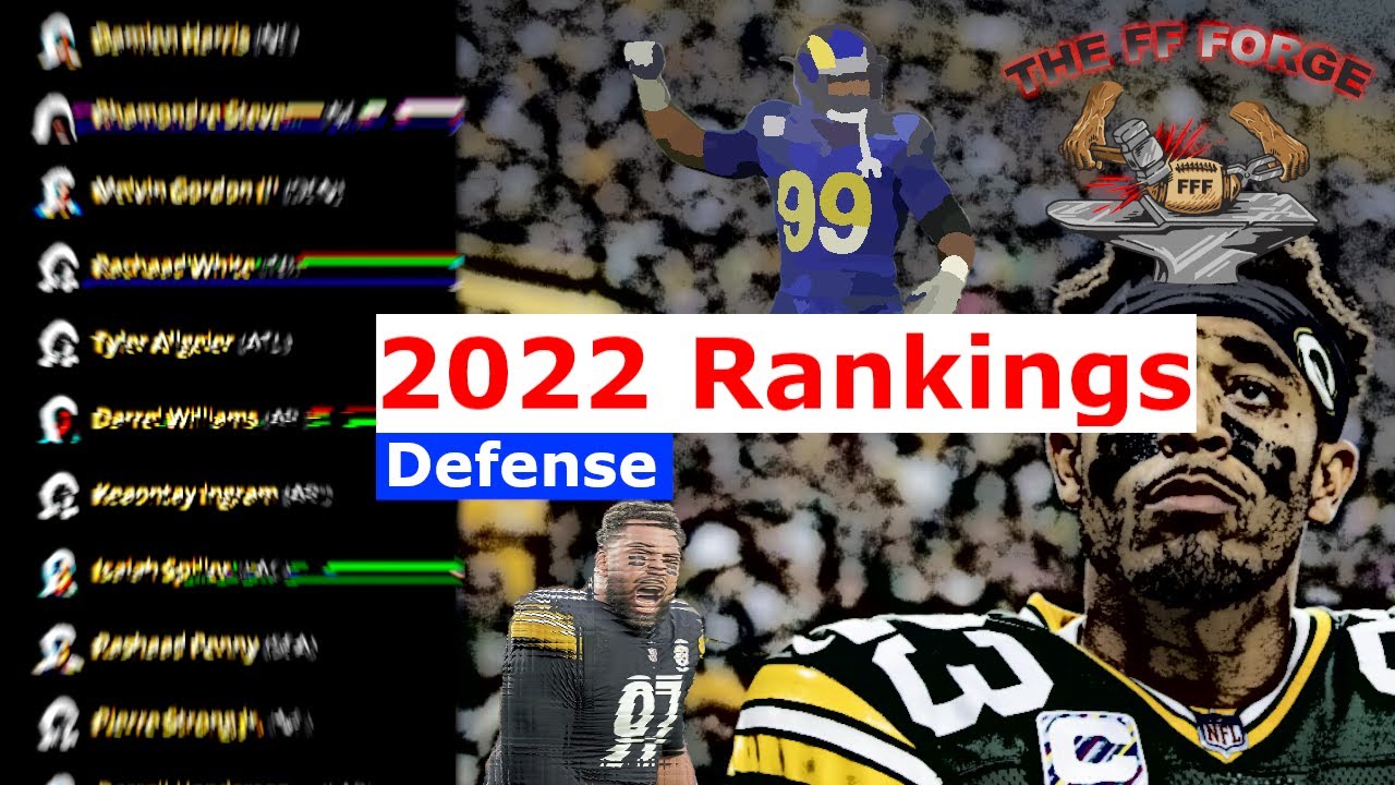 DST & K Rankings and Tiers 2022 Fantasy Football YouTube