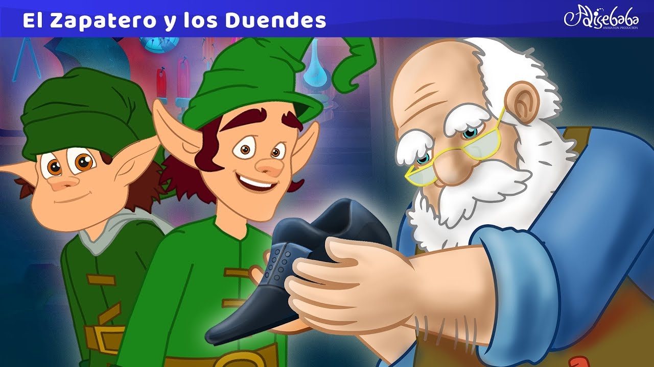El Zapatero y los Duendes | Cuentos infantiles para dormir en Español |  dibujos animados - YouTube