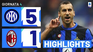 Inter-Milan 5-1 | L’Inter domina il Derby della Madonnina: Gol e Highlights | Serie A TIM 2023\/24