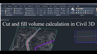 Cut and fill volume calculation in Civil 3D