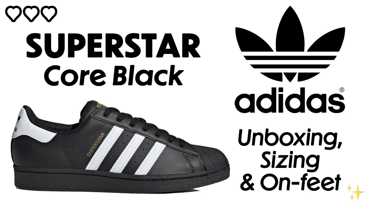 Adidas Superstar Core Sizing & On-Feet - YouTube