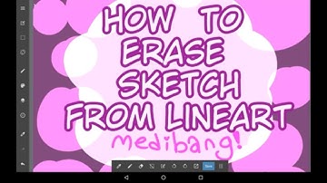 How To Erase Sketch From Lineart - Medibang Paint Tutorial!!