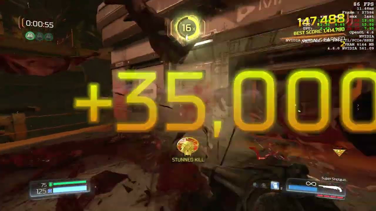 KUD Plays: DOOM (2016) - Part 1 - Arcade Mode Argent Facility Run