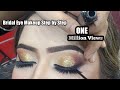 How To: STEP-BY-STEP INDIAN/ASIAN BRIDAL EYE MAKEUP | Universal  Gold CutCrease