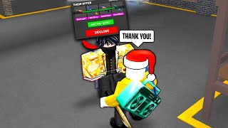 ROBLOX MURDER MYSTERY 2 HE TRADED ME SOOOO MANY GODLYS