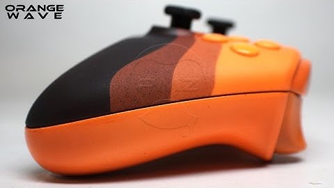 Orange Wave - Heat Sensitive & Glow In The Dark Xbox One Custom Controller