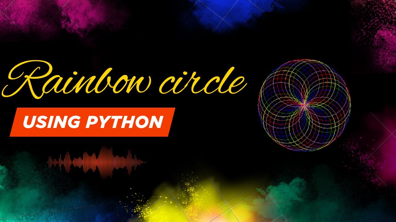 create a rainbow circle using python turtle | python programming - YouTube