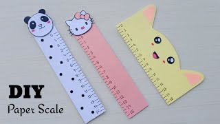 How to make Paper Scale/ Back to School Craft/ 5 DIY Cute & Easy Scale(Ruler)  making Ideas at home 