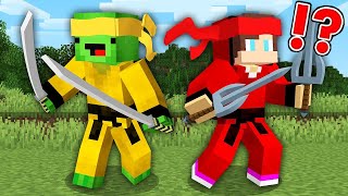 JJ and Mikey Became NINJA in Minecraft Challenge Maizen Superhero