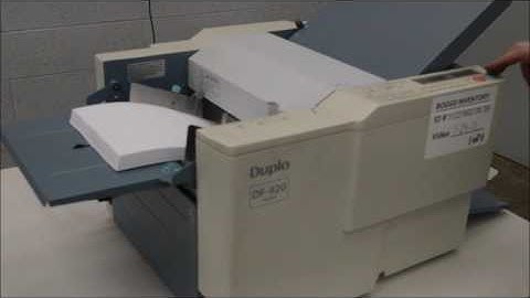 Duplo DF 920 Fully Automatic Tabletop Folder