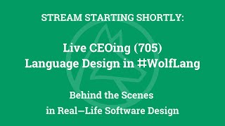 Live CEOing Ep 705: Language Design Review of ServiceDeploy continued