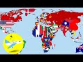 Todos los países del mundo👉Vuela y aprende los nombres de los países/Mapa mundial✈️