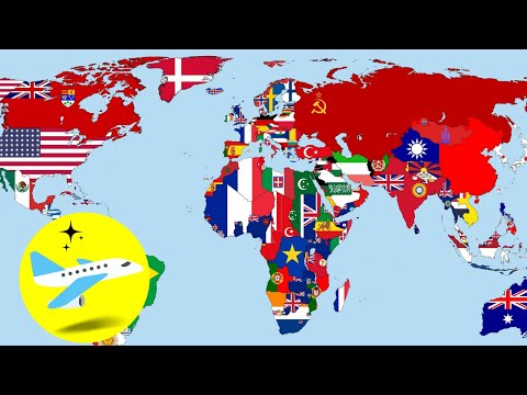 Todos Los Países Del Mundo👉Vuela Y Aprende Los Nombres De Los Países/Mapa Mundial✈️