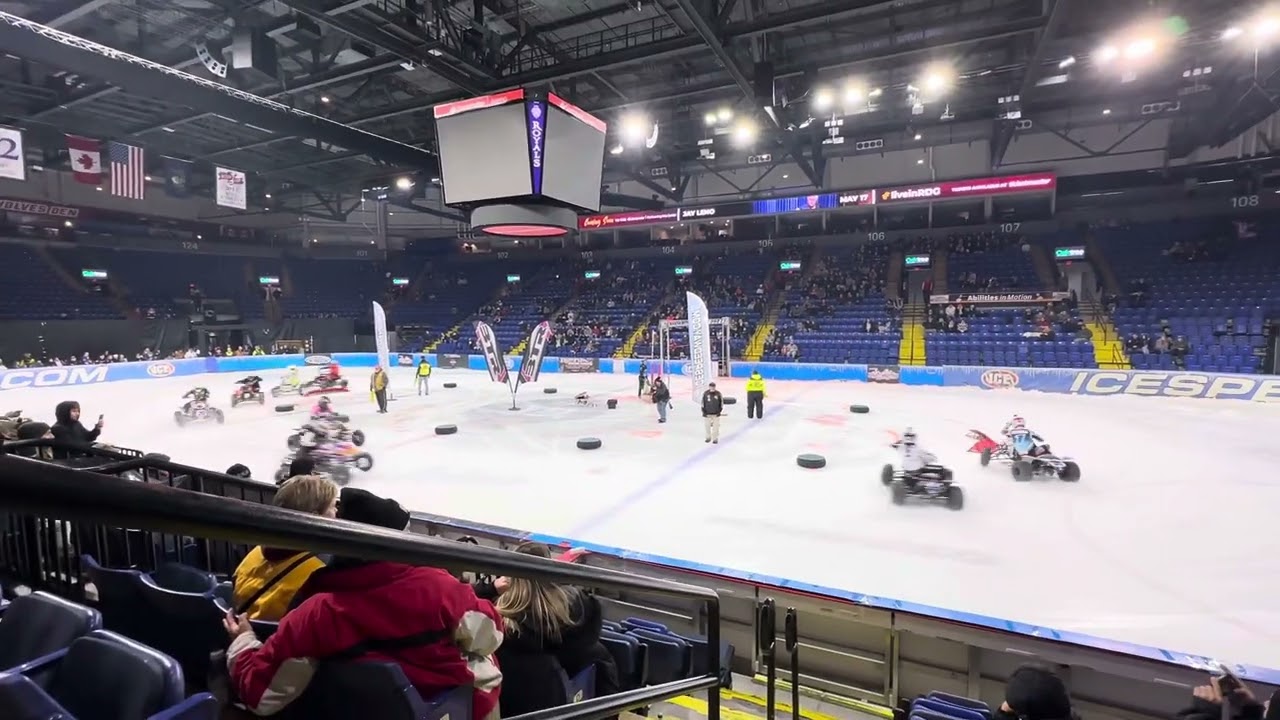 1/6/24 World Championship Ice Racing Unlimited Outlaw Quads Main at Reading