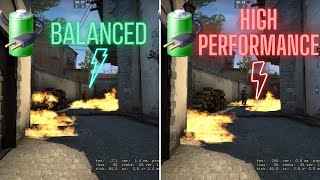 Windows High Performance vs Balanced Power Plan