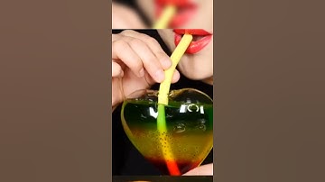 ASMR squit game candy challenge dalgona recipe drinking sounds honey jelly #shorts