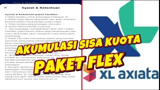 Accumulated Remaining Quota on the XL FLEX PACKAGE