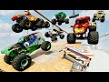 Monster Jam Insane Big vs Small Races and High Speed Jumps #4 | BeamNG Drive - Griff&#39;s Garage